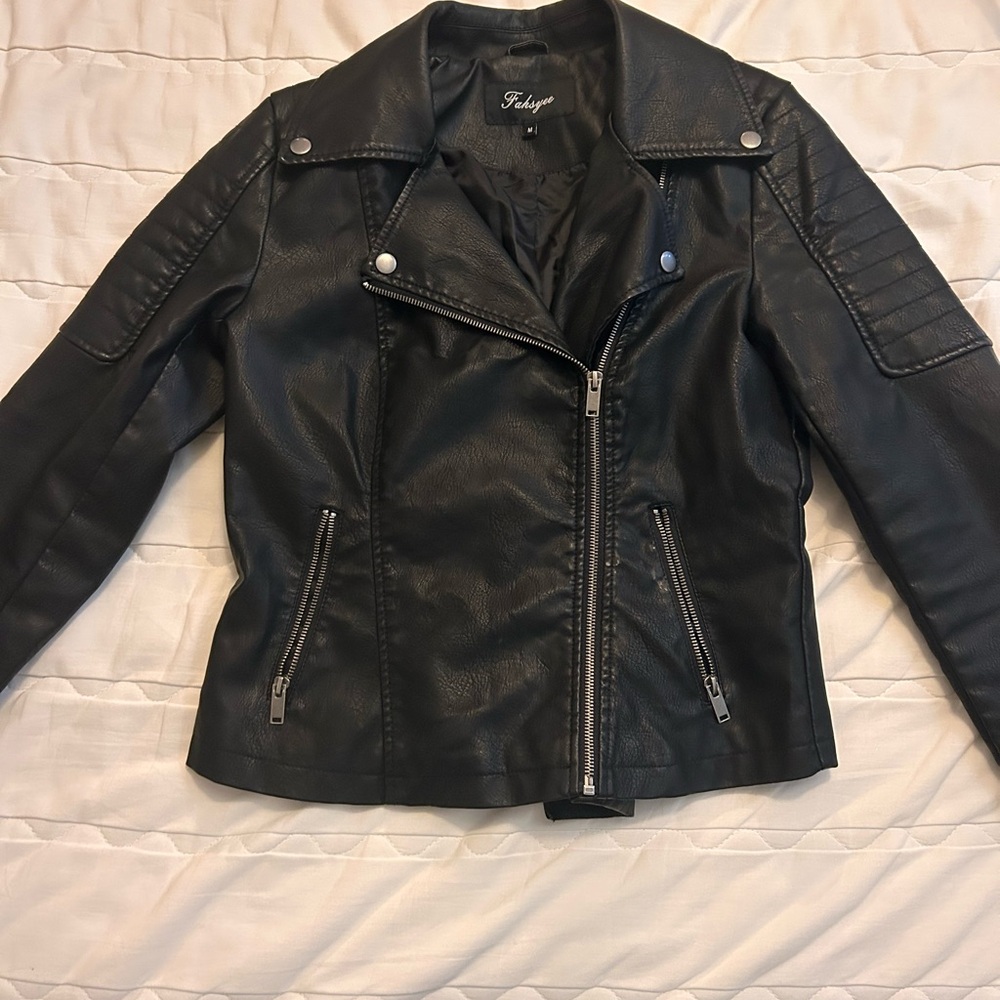 Black Women's Leather Jacket